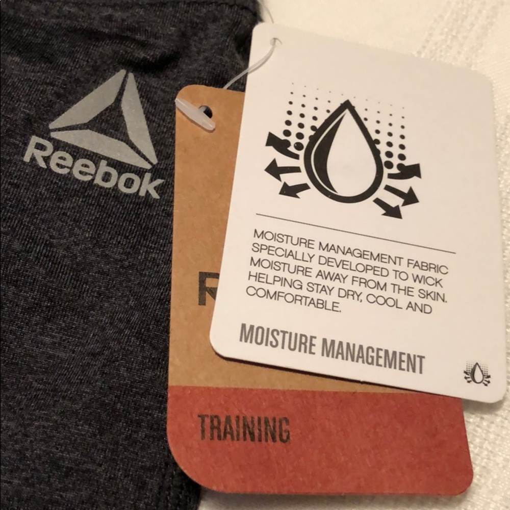 NWT Reebok Skinny Capri pants charcoal gray xs - Picture 3 of 7
